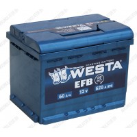 Аккумулятор Westa EFB / 60Ah / 620А / низкий